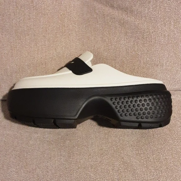 CROCS Black and Bone  Women's Mules Size W 7. - Picture 5 of 12